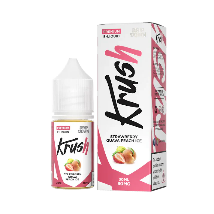 DRIP DOWN KRUSH SERIES STRAWBERRY GUAVA PEACH ICE 30ML