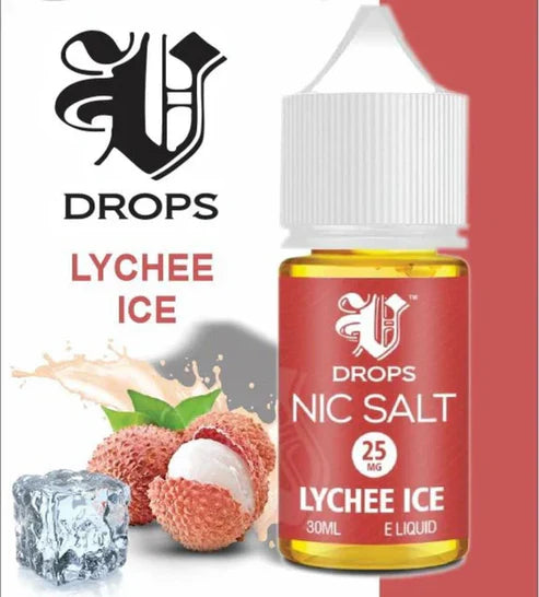 V DROPS – NIC SALT LYCHEE 30ML 25MG