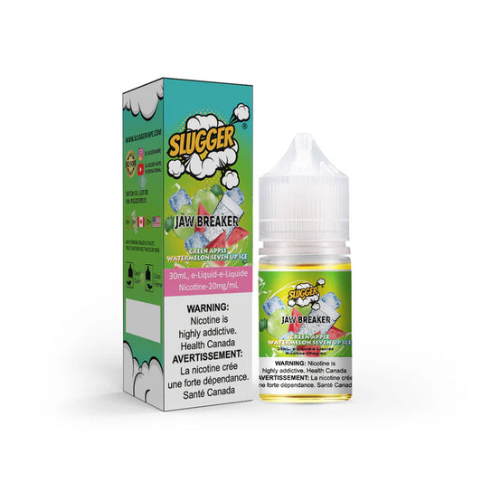 Slugger Jaw Breaker Series Green Apple Watermelon Seven up Ice – 30ml Nic Salt