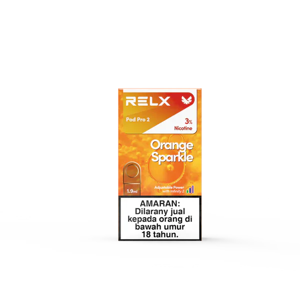 RELX Pod Pro – Orange Sparkle (Orange Soda ICE) – 3% Nicotine