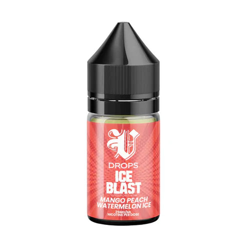 V DROPS – NIC SALT PEACH 30ML 25MG