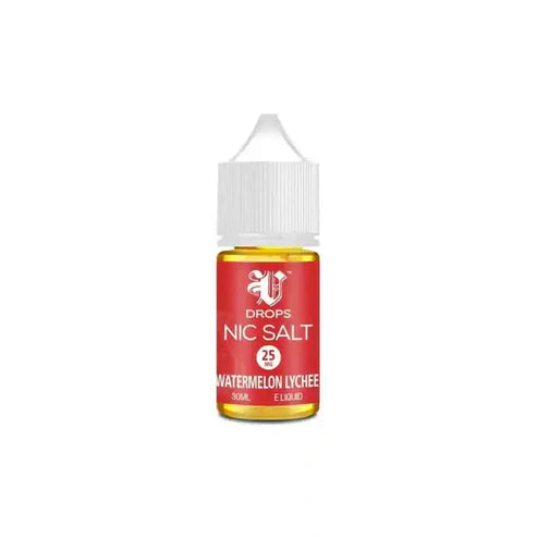 V DROPS – NIC SALT WATERMELON LYCHEE 30ML 25MG