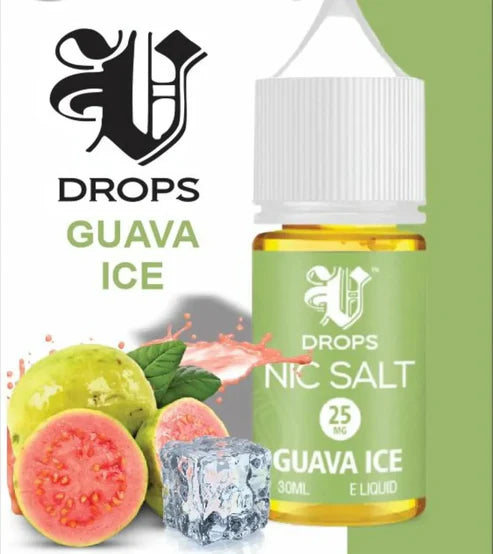 V DROPS – NIC SALT GUAVA 30ML 25MG